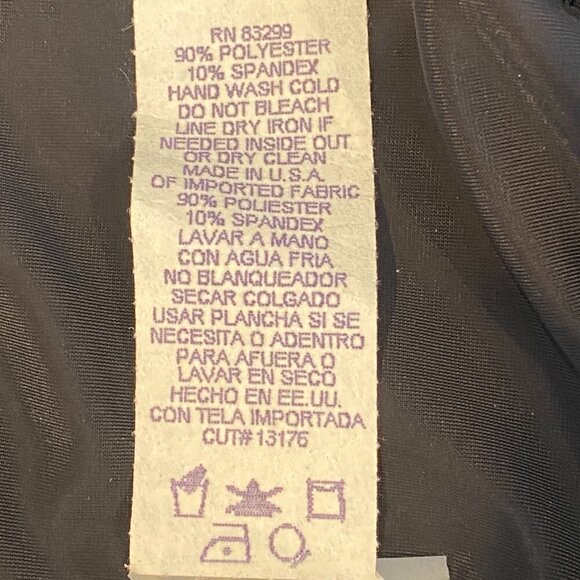 ONYX Nite by Wendye Chaitin Velvet Pull-On Black Skirt Plus Sz 3X #319L - Picture 6 of 6